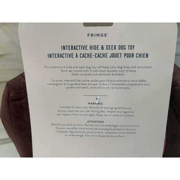 Fringe | Dog Toys Set Give Me Some Sugar & 3 Mini Squeakers Chocolate Shape - Picture 7 of 7